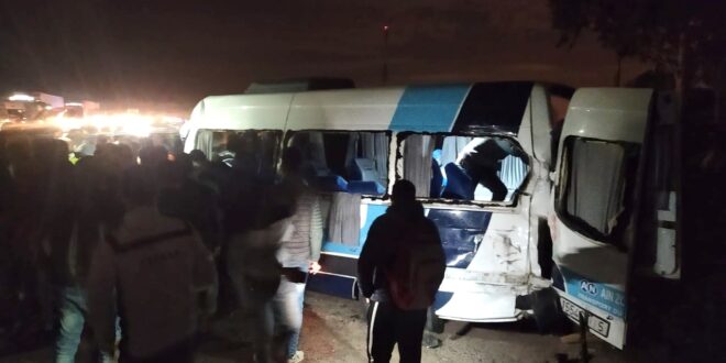 حادث سير مميتة بمدخل مدينة طنجة تسفر عن مقتل سائق الحافلة