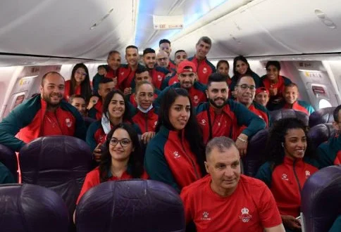 بالصور..بعثة المغرب تسافر إلى الجزائر للمشاركة في الألعاب المتوسطية – صفحة الشعب